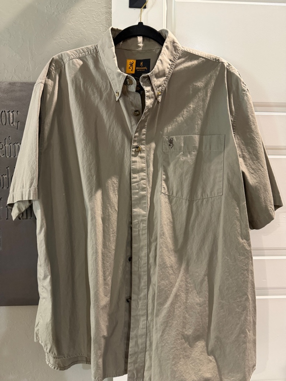 Browning Men's Short-Sleeve Button-Down Shirt - Khaki